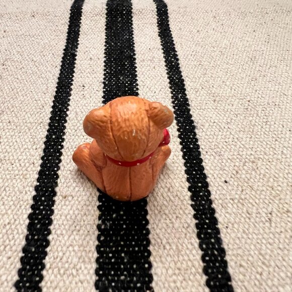 1984 Enesco Lucy & Me number 1 Sitting Birthday Bear Small Ceramic - Picture 2 of 3